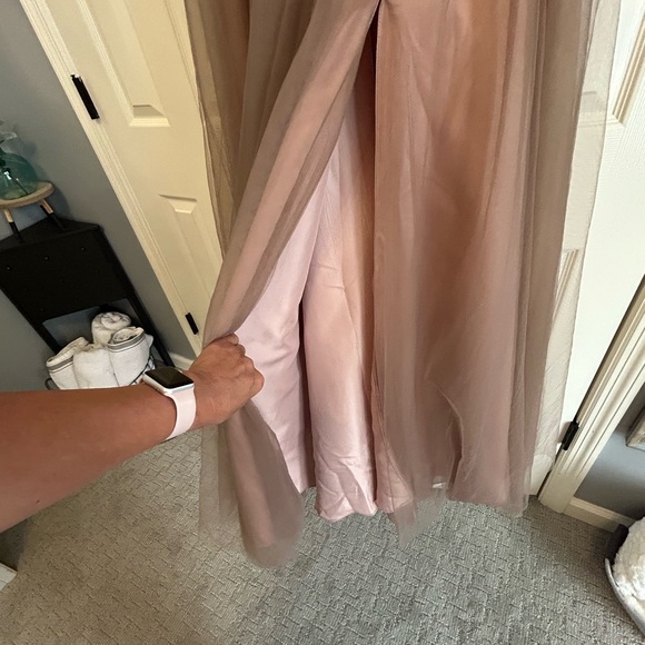 Elegant Sequin Top Prom Dress in Brown - Picture 5 of 7